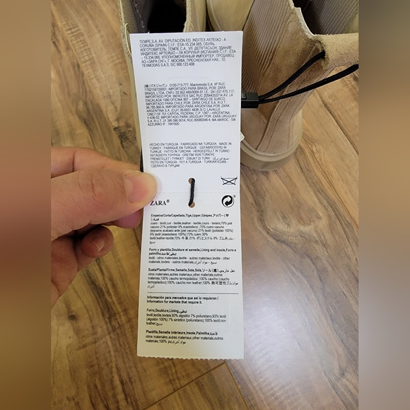 Zara leather boots size 38 - Picture 6 of 10